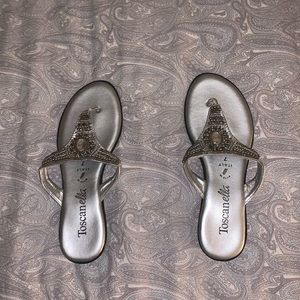 Formal silver shoes sandals!